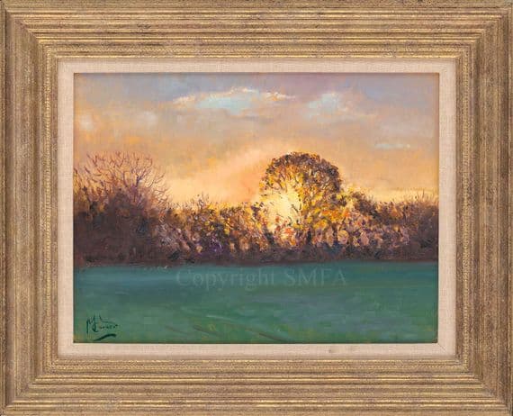 'Sunset' Original Landscape Painting by Malcolm Coward