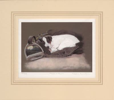 'Tack a Jack' Ex-Display Mounted Jack Russell Print by Debbie Gillingham