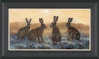 'Tense Moments' Brown hare Print by John Trickett