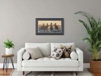 'Tense Moments' Brown hare Print by John Trickett