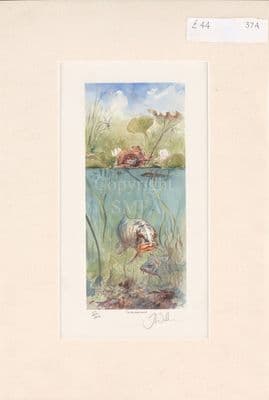 'The Big Game Hunter' Ex-Display Humorous Fishing Print by Jonathan Walker