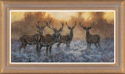 'The Boys' Original Stag Painting by John Trickett