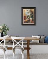 'The Gamekeeper' Humorous Labrador Canvas Print by Mick Cawston