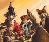 'The Gathering' Limited Edition  Dressed Animal Print by Jonathan Walker