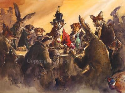 'The Gathering' Limited Edition  Dressed Animal Print by Jonathan Walker