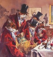 'The Huntsman's Benefit' Humorous Hunting Print by Jonathan Walker