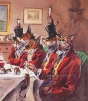 'The Huntsman's Benefit' Humorous Hunting Print by Jonathan Walker