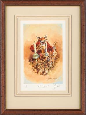 'The Landlord' Ex-Display Framed Humorous Fox Print by Jonathan Walker