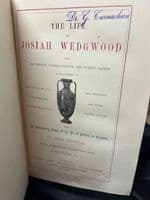 'The Life of Josiah Wedgwood' books volume 1 & 2 by Eliza Meteyard