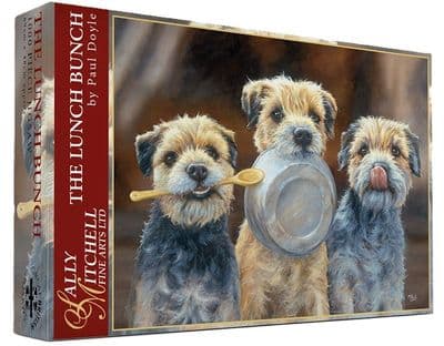 'The Lunch Bunch' 1000 Piece Border Terrier Jigsaw by Paul Doyle