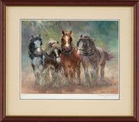 'The New Boy' Heavy Horse Print by Rosemary Sarah Welch