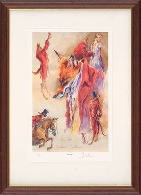 'The Rake' Ex-Display Humorous Fox Print by Jonathan Walker