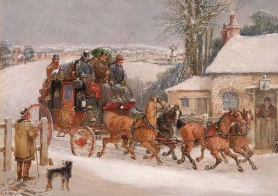 'The Royal Mail Coach' Christmas Cards ' by  Henry Alken C739x