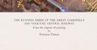 'The Running Sheds of The Great Caerphilly and Vole-Tale Central Railway by Terence Cuneo