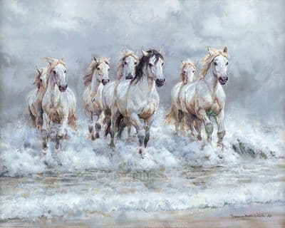 'The Seventh Wave' Limited Edition Horse Print by Rosemary Sarah Welch
