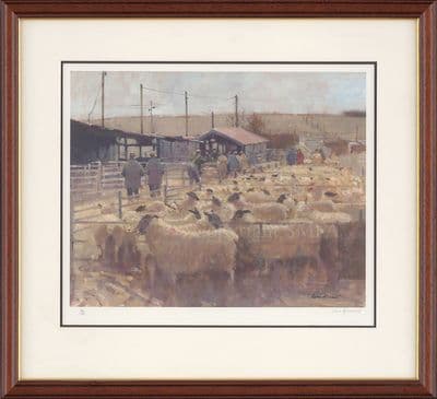 'The Sheep Market' Ex-Display Print by Colin Allbrook