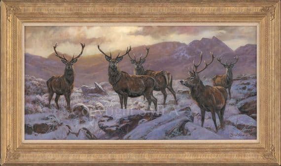 'The Stag Weekend' Original Oil Painting by John Trickett