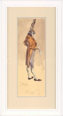 'The Swagger' Original Humorous Hare Painting by Jonathan Walker