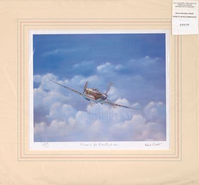 'There'll be Bluebirds Over' Ex-display Spitfire Print by Michael Smart
