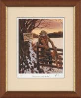 'Trespassers Will be Fed' Rare Limited Edition print by Mick Cawston