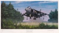 'Upwards and Onwards' Ex-display Harrier GR7 Jump Jet Print by Keith Woodcock