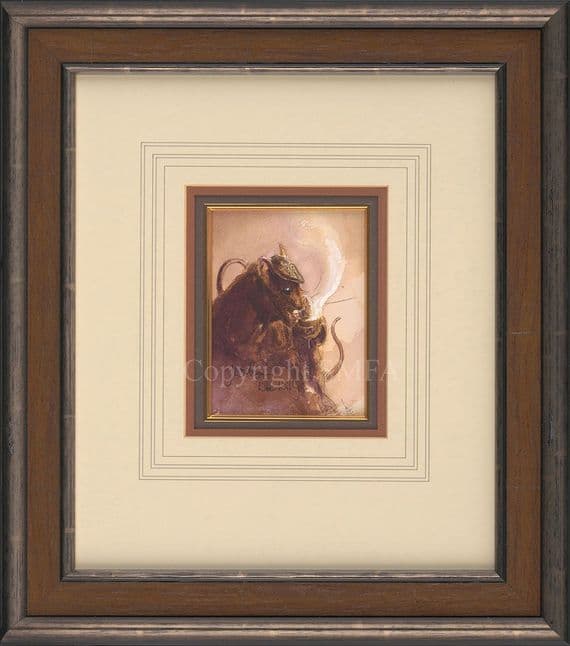 'Wee Willy' Original Humorous Mouse Watercolour Painting by Jonathan Walker