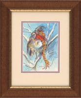 'Woolens' Original Humorous Robin Painting by Jonathan Walker