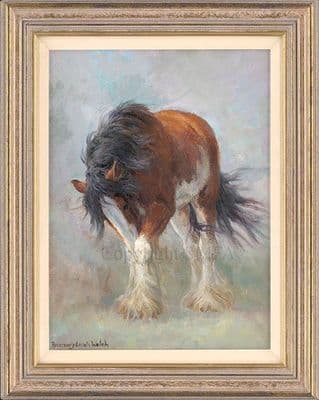 'Youngster' Original Clydesdale Horse Painting by Rosemary Sarah Welch