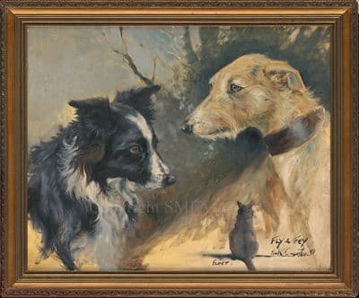 11. SOLD 'Fly, Fay and Flynt' Original painting by Mick Cawston