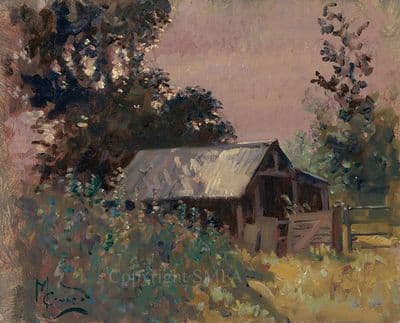 15. 'The Old Shed' Original Landscape Painting by Malcolm Coward
