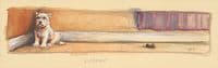 2. SOLD 'Evidence' Original Westie Painting by Mick Cawston