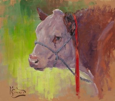 23. 'The Prize Winner' Original Bull Painting by Malcolm Coward