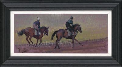 24. 'Onto The Gallops - Study 3' Original Horse Racing Painting by Malcolm Coward