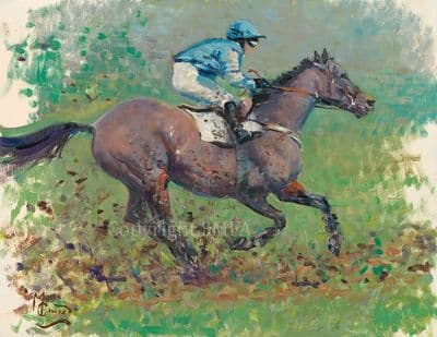 29. 'Heavy Going - Study 3' Original Racing Scene by Malcolm Coward