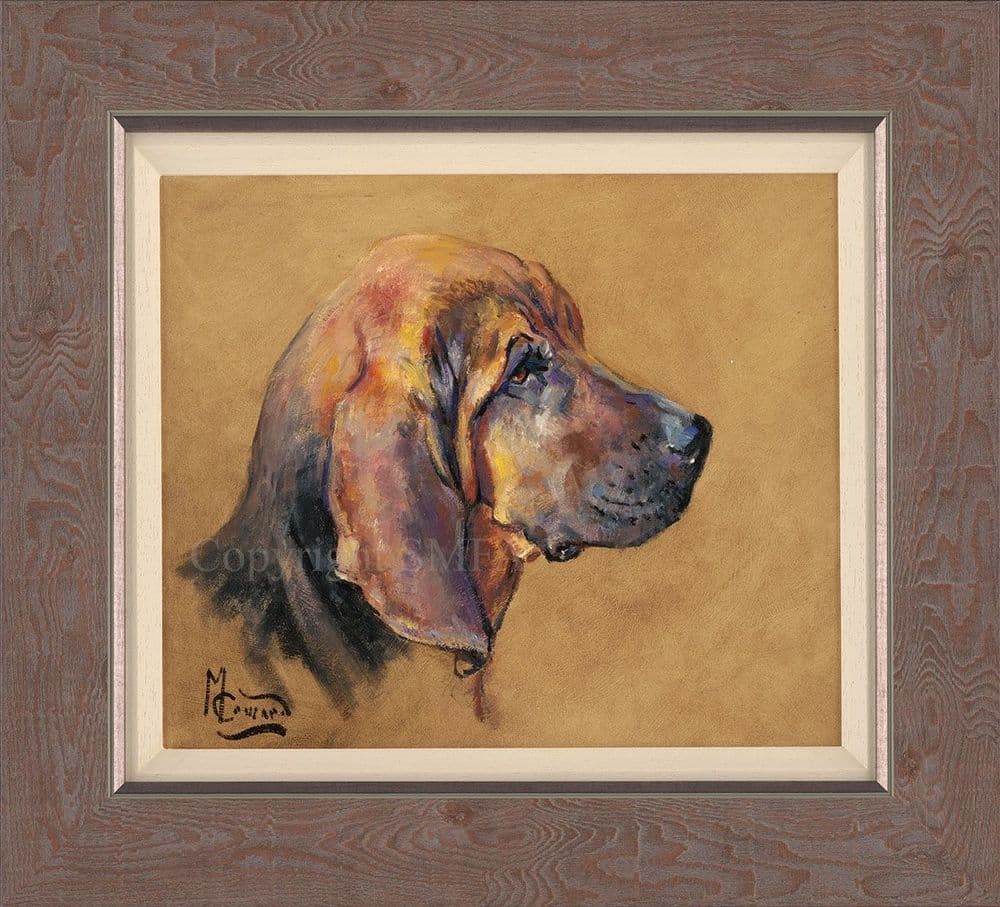 38 Bloodhound Original oil Painting by Malcolm Coward