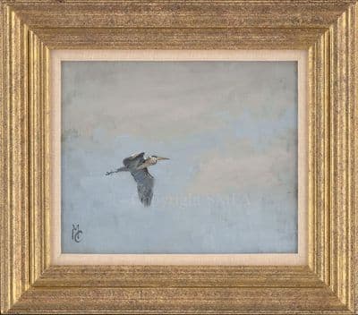 4. Heron Original Painting by Malcolm Coward