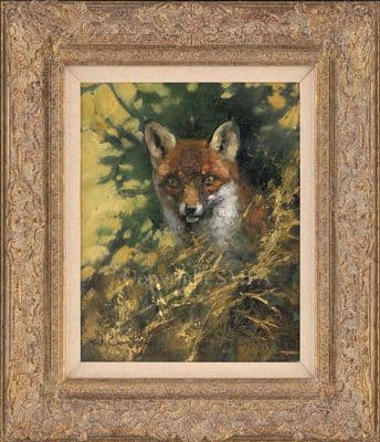 4. 'Portrait of a Fox' Original Painting by Mick Cawston