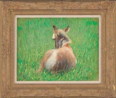 40. 'A Donkey Calf' Original Oil Painting by Malcolm Coward