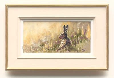 45. 'Sunbathing Hare' Original Oil Painting by Paul Doyle