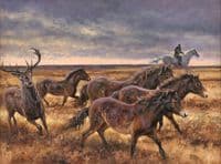 62. 'Exmoor Roundup' Original Oil Painting by Mick Cawston