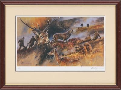 7.  SOLD 'Deerstalking' Limited edition Print by Mick Cawston