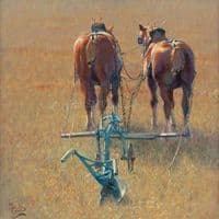 9. 'Match Ready' Original Ploughing Match Painting by Malcolm Coward