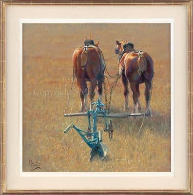 9. 'Match Ready' Original Ploughing Match Painting by Malcolm Coward