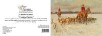 A Blanket of Snow' Hunting Christmas card by Frederick J Haycock C708x