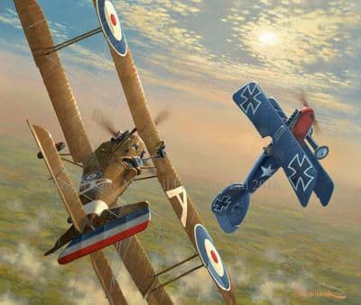 Albatros Aviation Limited Edition Print '56 vs 18' by Keith Woodcock (1)