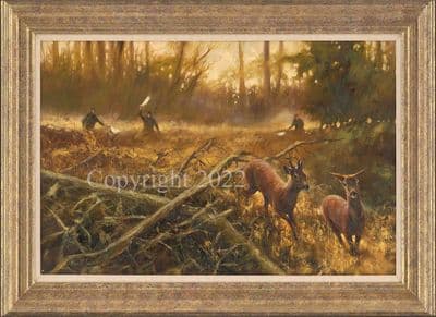 An Unexpected Flush' Original Oil on Canvas Painting by Mick Cawston