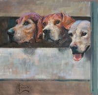 Anticipation' English Foxhound Canvas Ltd Edition print