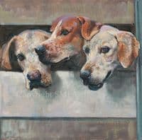 Anticipation' English Foxhound Canvas Ltd Edition print
