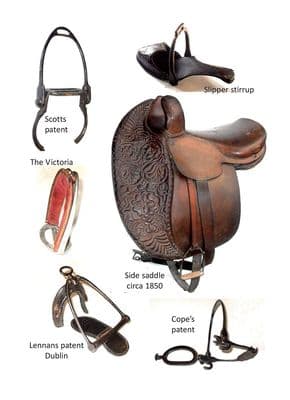 Antique Side Saddle and Stirrups Card - Museum of the Horse