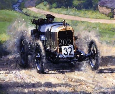 Aston Martin Limited Edition Print 'Hill Climb Aston Martin Sports 1922' by Keith Woodcock